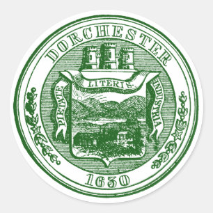 Sello de Dorchester Massachusetts, verde