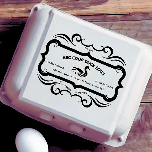 Sello de EGG de pato vintage