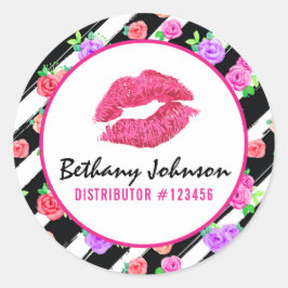 Sello de empaquetado de besos de lápiz labial Glam
