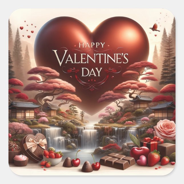 Sello de Enevelope día de San Valentín (Anverso)