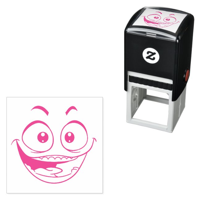 Sello de Entintado Automático Cara Emoticona (In Situ)