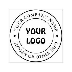 Sello de entintado automático con logotipo de empr