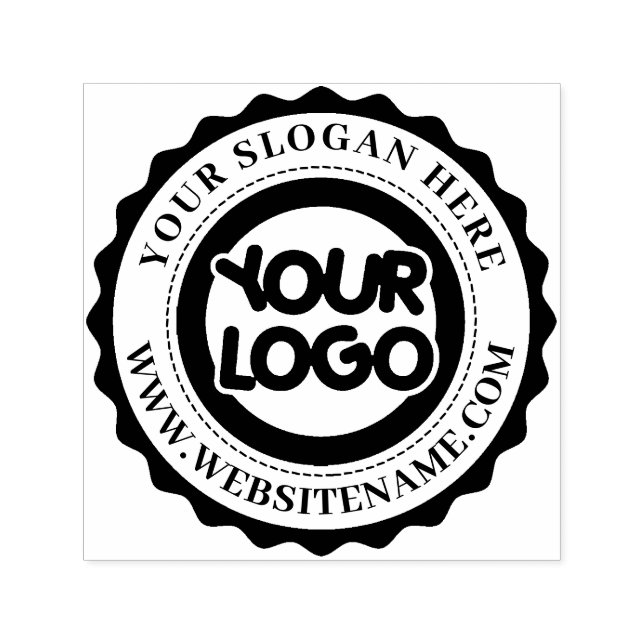 Sello de entintado automático con logotipo empresa (Diseño)