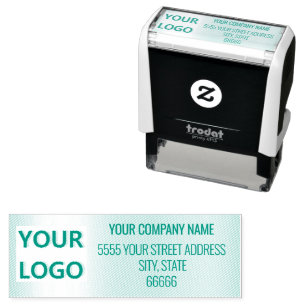 Sello de Entintado Automático con Nombre de Logo P