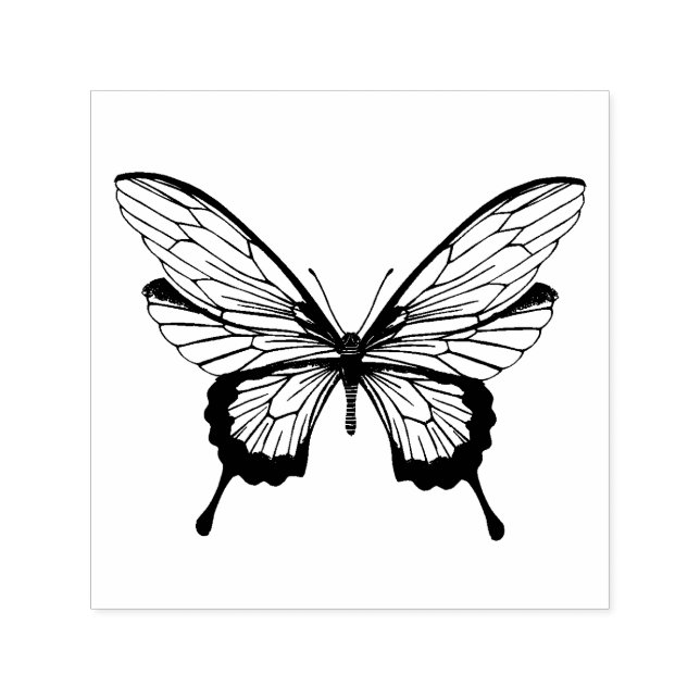 Sello de entintado automático Mariposa (Diseño)
