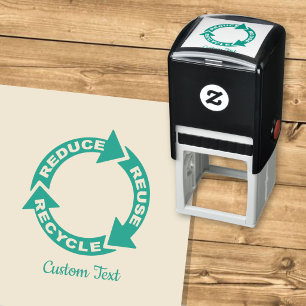 Sello de entintado automático Reducir Reutilizar R