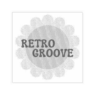 Sello de entintado automático Retro Groove
