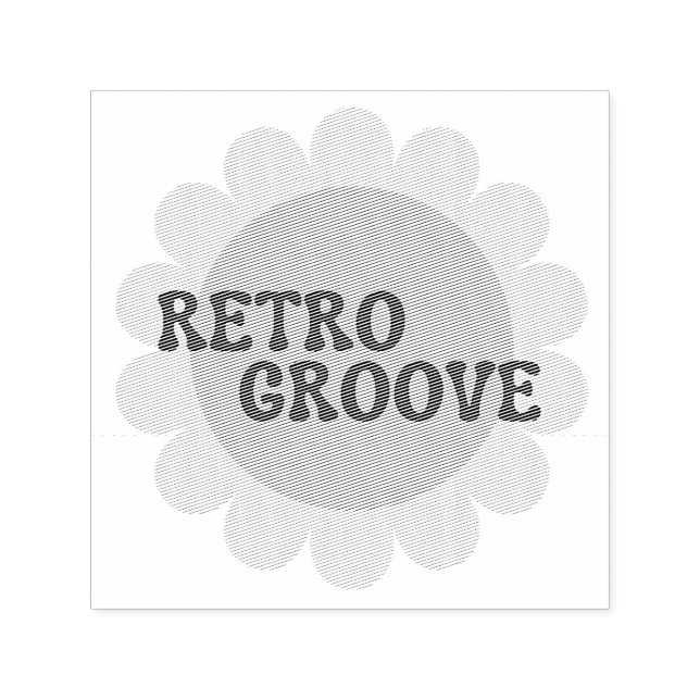Sello de entintado automático Retro Groove (Diseño)