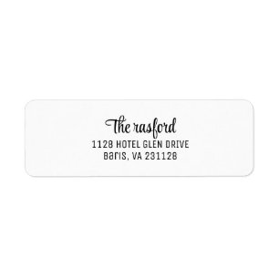 Sello de entrada automática de dirección de retorn