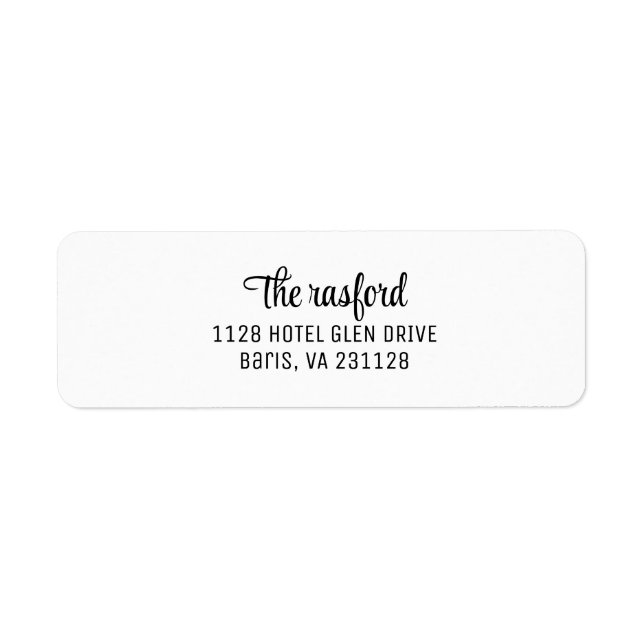 Sello de entrada automática de dirección de retorn (Frente)