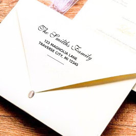 Sello de entrada automática de dirección de retorn