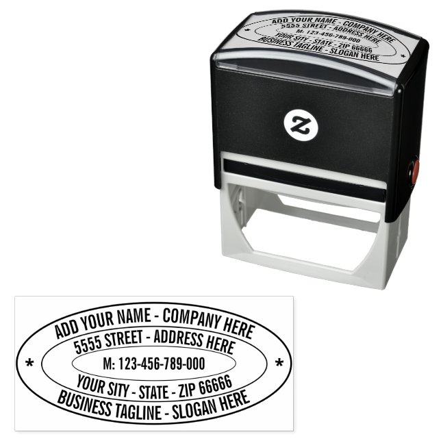 Sello de entrada automática Oval de dirección de d (In Situ)