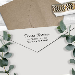 Sello de entrada de dirección de devolución de est