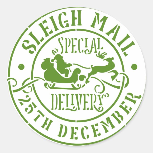 sello de entrega especial de sleigh Mall (Anverso)