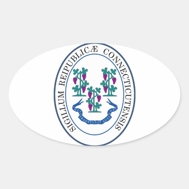 Sello de estado de Connecticut, Estados Unidos (Anverso)