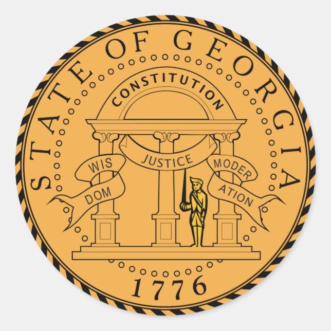 Sello de estado de Georgia (Anverso)