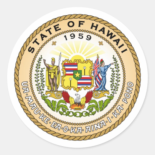 Sello de Estado de Hawaii - (Anverso)