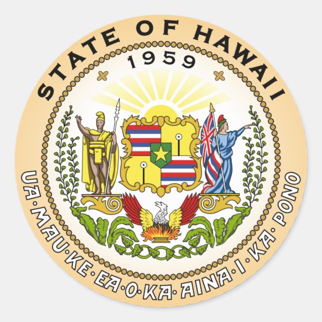 Sello de estado de Hawaii (Anverso)