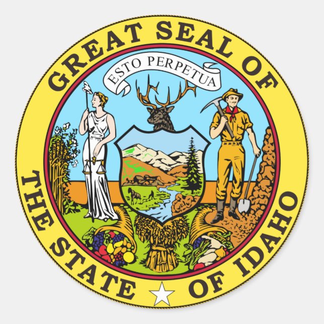 Sello de estado de Idaho (Anverso)