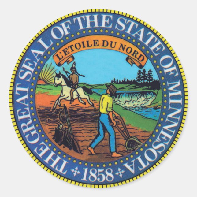 Sello de estado de Minnesota (Anverso)