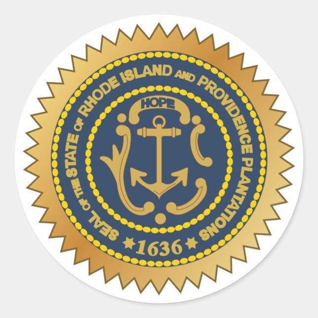 Sello de Estado de Rhode Island (Anverso)