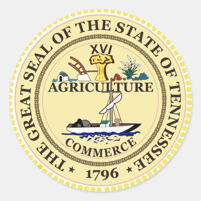 Sello de estado de Tennessee (Anverso)