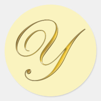 Sello de etiqueta de sticker de sobre con monogram