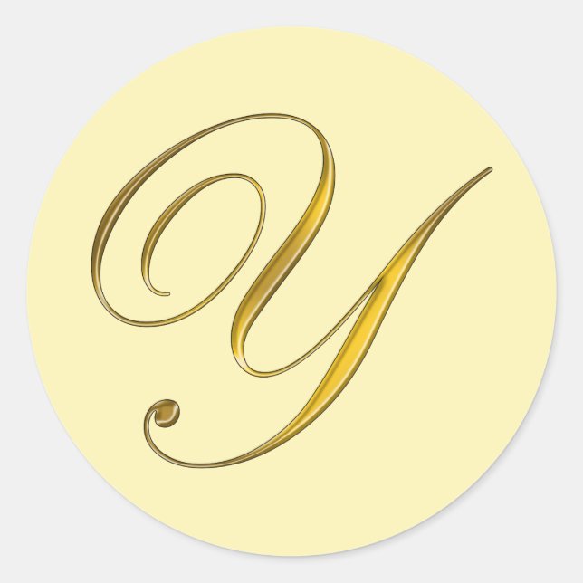 Sello de etiqueta de sticker de sobre con monogram (Anverso)