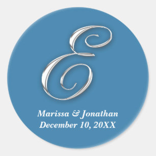 Sello de favor de nombre personalizado del monogra