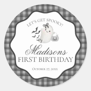 Sello de fiesta de cumpleaños de Little Boo de gin