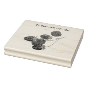 Sello de fresa personalizado