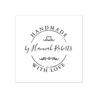 Sello de goma artesanal personalizado