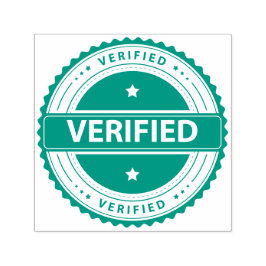 Sello de goma autoentintado verificado