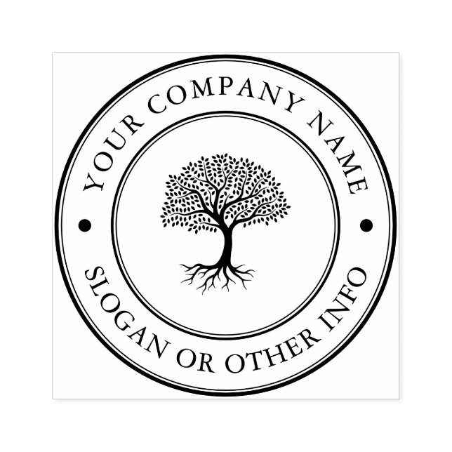 Sello de goma con logotipo empresarial personaliza (Impresión)