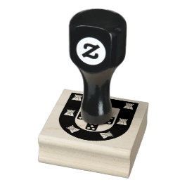 Sello de goma de 2" x 2" Escudo portugués