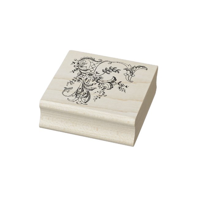 Sello de goma de 3 tamaños Monograma Letra inicial (Sello)