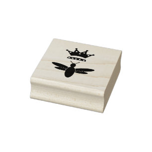 Sello de goma de abeja reina