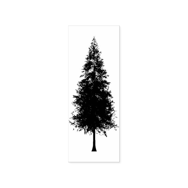 Sello de goma de árbol de pino (Impresión)