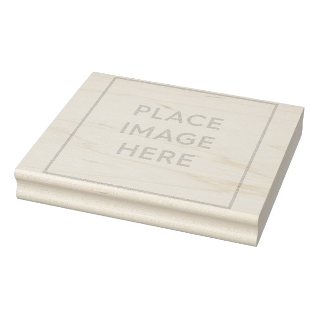 Sello de goma de arte maderero de 4" x 5" (Sello)