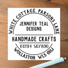 Sello de goma de artesanales