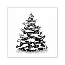 SELLO DE GOMA DE AUTO INKING: ÁRBOL DE NAVIDAD