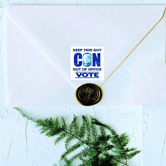 Sello de goma de autotinta azul de Vote Resist 202 (Subido por el creador)