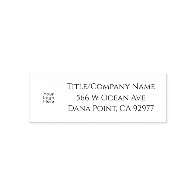 Sello de goma de autotinta con logotipo personaliz (Diseño)