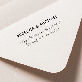 Sello de goma de autotinta de dirección de retorno