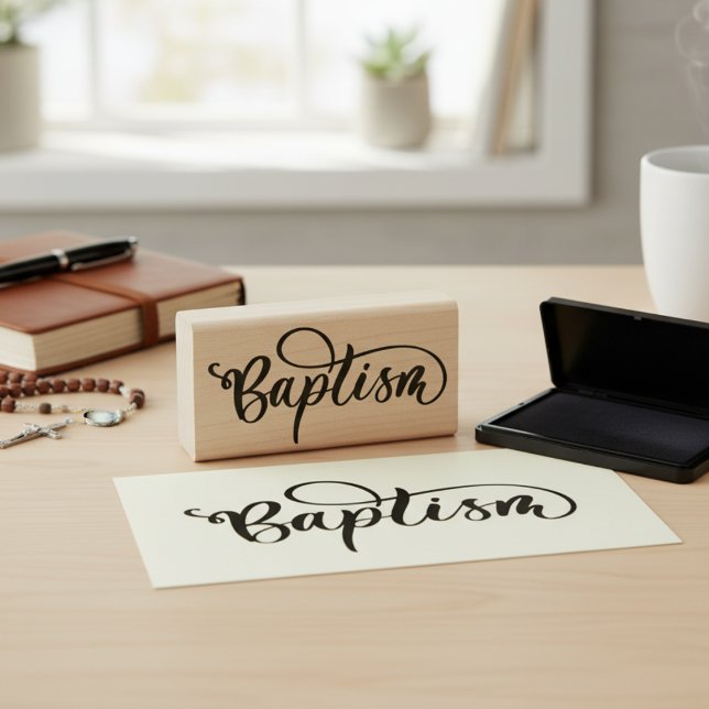 Sello de goma de bautismo (Baptism Rubber Stamp)