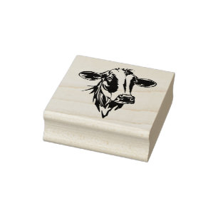 Sello de goma de cabeza de vaca