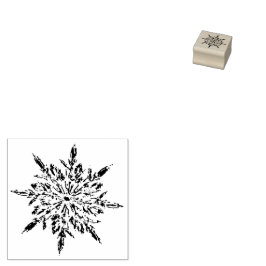 Sello de goma de copo de nieve