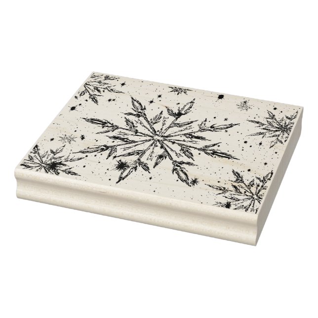 Sello de goma de copo de nieve (Sello)