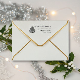 Sello de goma de dirección de devolución de árbol 