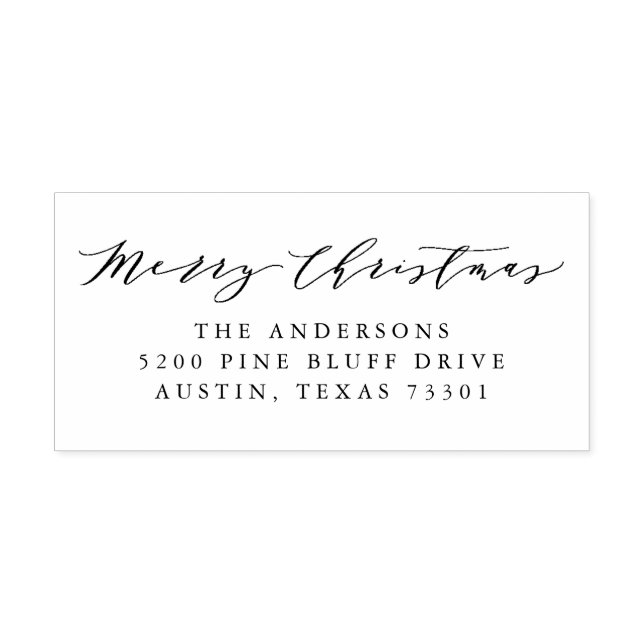 Sello de goma de dirección de devolución de guión  (Impresión)